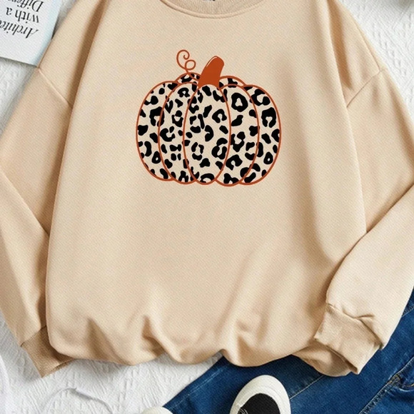 Simple Casual Pumpkin & Leopard - Picture 7 of 7